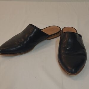 Frye and Co Leather Mules Black Size 10 - 1" Heel